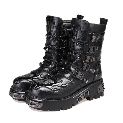 Men's Fashionable And Versatile Mid To High Top Boots - Hiccupzz