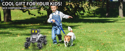 1 Pc Gesture-Controlled Robot Dog RC Car, 8WD All-Terrain Stunt Vehicle, USB Rechargeable Battery Powered, Plastic, for Kids Ages 8-13