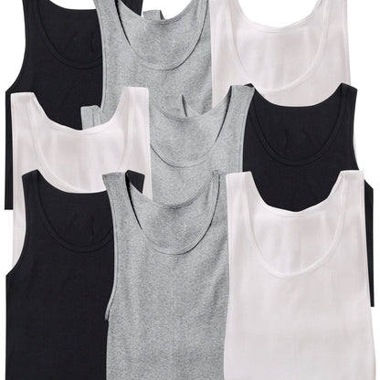 Men's Multi-Pack of Slim Fit Shallow Scoop Neck Undershirts - Hiccupzz