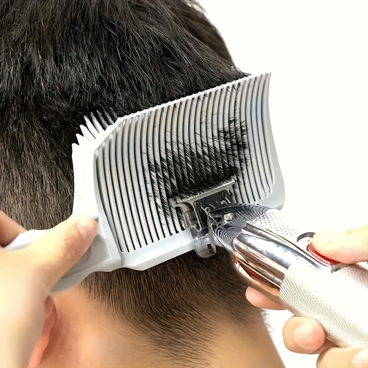 1 Pc Professional Hair Fading Comb, Heat Resistant Flat Top Clipper for Precise Gradients & Styling