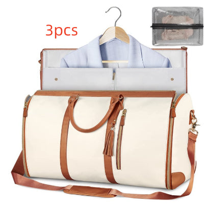 Large-Capacity Waterproof Travel Duffle Bag for Women – Foldable Clothes Tote