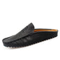 Men Leather Mules Casual Shoes Slipper Fashion - Hiccupzz