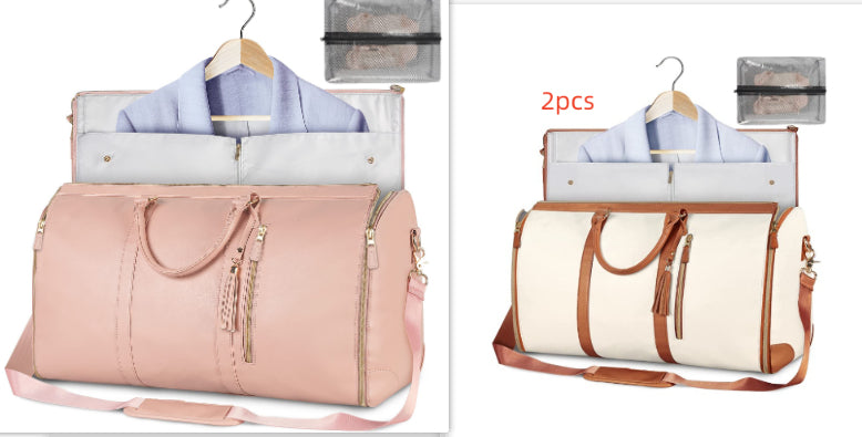 Large-Capacity Waterproof Travel Duffle Bag for Women – Foldable Clothes Tote