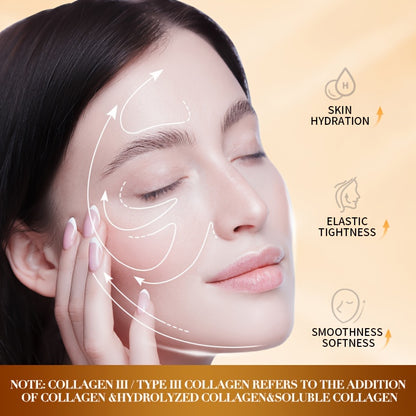 Type III Collagen Polypeptide Anti-Wrinkle Sleeping Mask – Enhances Skin Firmness and Hydration - Hiccupzz