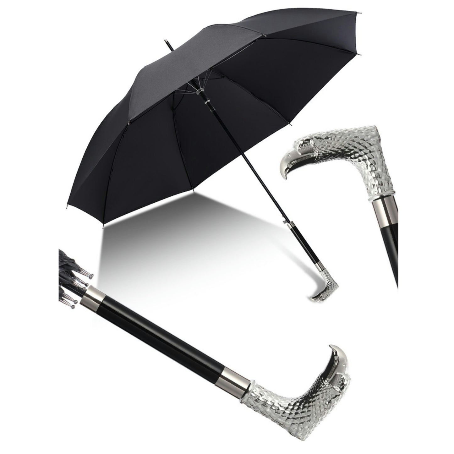 Premium British Style Long Handle Umbrella - Waterproof