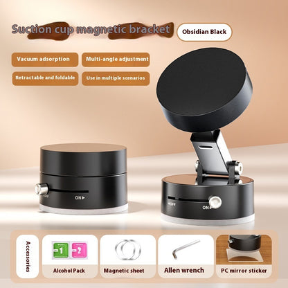 Foldable Magnetic Car Mount with Strong Suction Cup – Hands-Free Smartphone Holder
