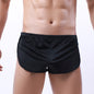 Men's Silky Round Edge Sports Boxers Home Shorts Three-point Pants - Hiccupzz