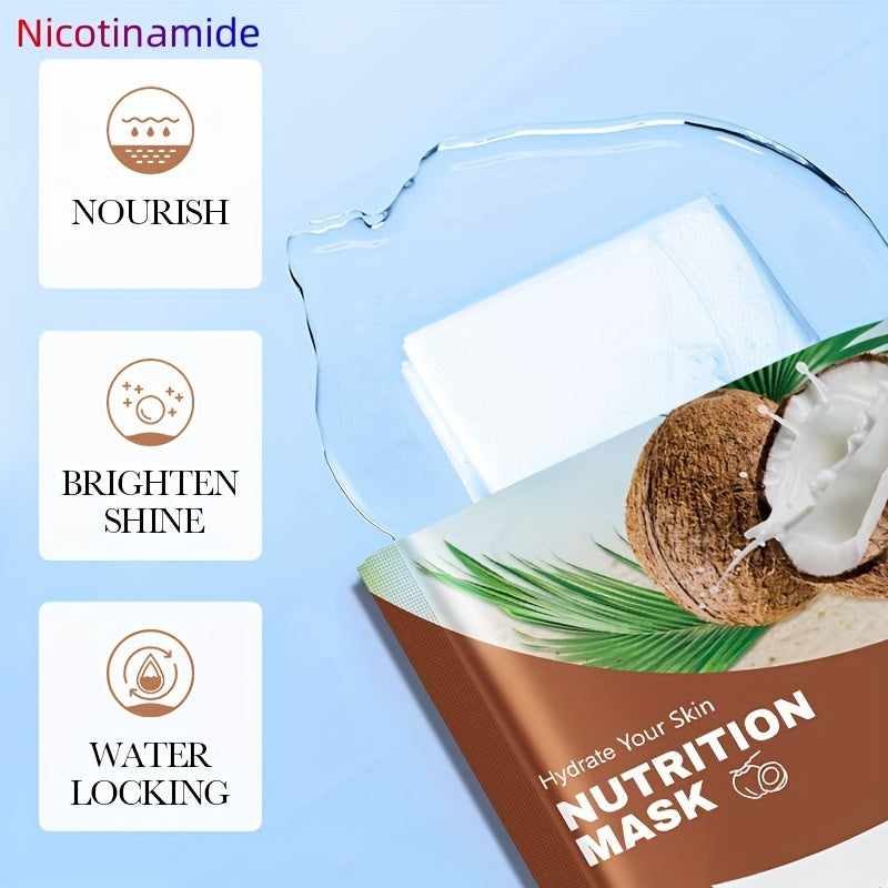 Coconut Nourishing Facial Mask – Moisturizing & Firming (3-6 pcs)