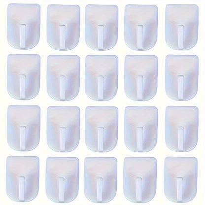 Mini Self-Adhesive Wall Hook (1pc/9pcs): Sticky Hook for Hanging Jewelry, Necklaces, and Bracelets - Easy Install for Kitchen, Bathroom, Bedroom, or Office - Hiccupzz