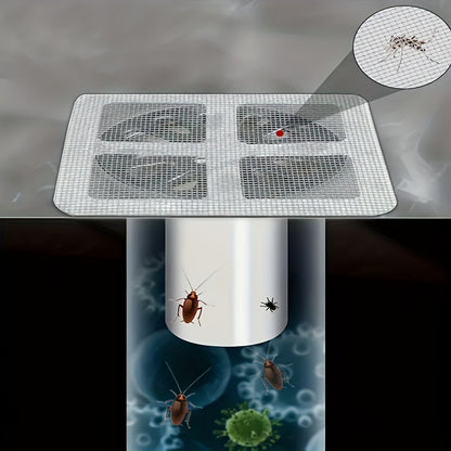 Disposable Shower Drain Hair Catchers (10-Pack): Universal Sink Strainer Mesh for Bathroom, Bathtub, and Kitchen - Hiccupzz