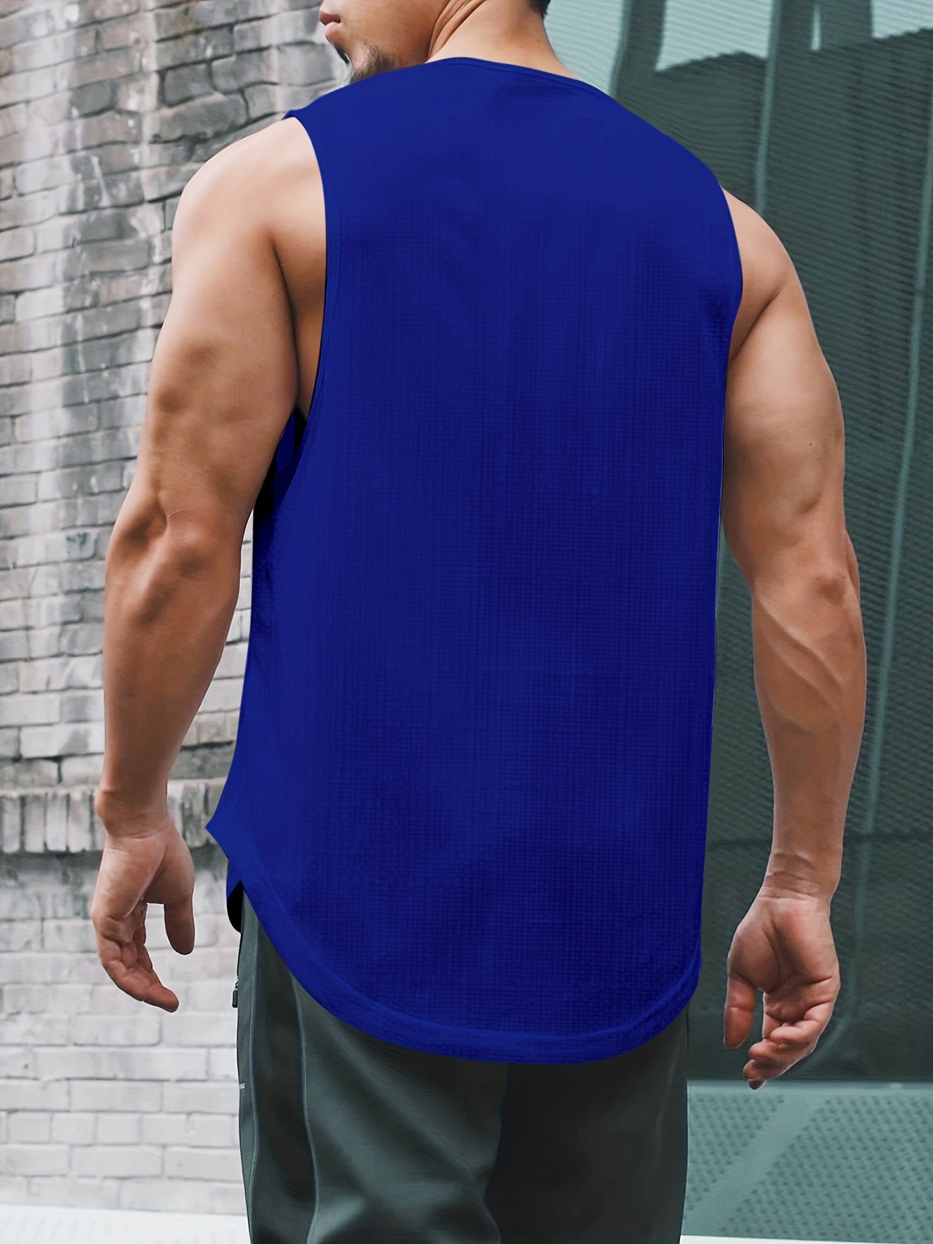 Men's Casual Bottoming Fitness Training Sports White Vest For Summer