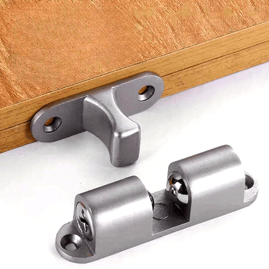 1 Pc/2 Pcs Stainless Steel Magnetic Door Latch - No-Drill Suction, Strong Magnetic, Anti-Collision, for Bedroom, Bathroom, Wardrobe, Cabinet