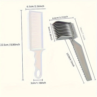 Men's Haircut Comb Set - 3pcs Professional Salon Combs for All Hair Types - Hiccupzz