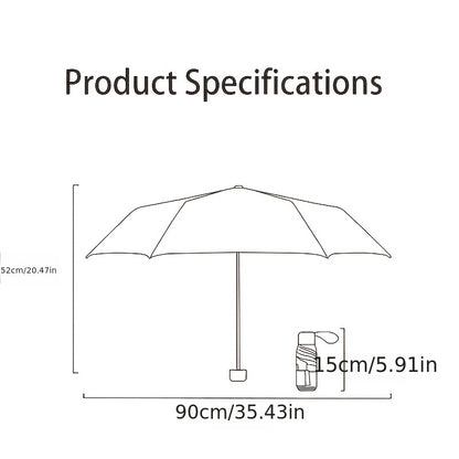 1 Pc Popular Multi-color Folding Portable Mini Pocket Umbrella