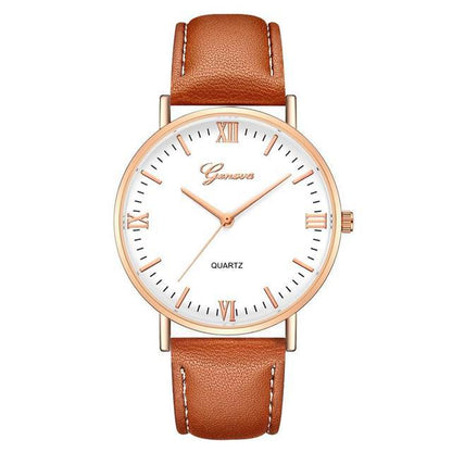 Simple Roman Literal Student Casual Quartz Watch - Hiccupzz
