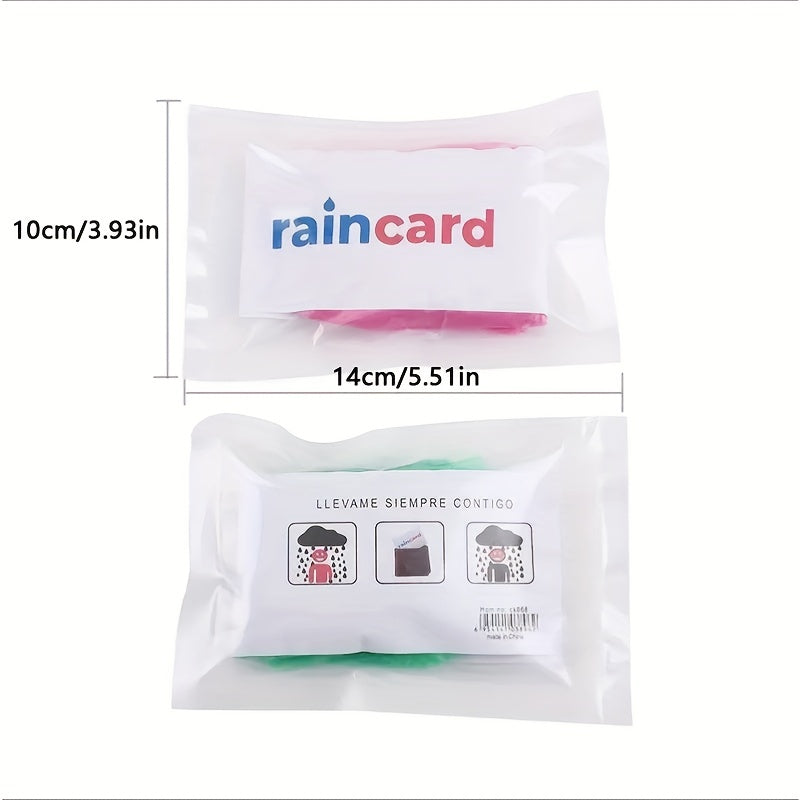 Portable Random Color Disposable Raincoat for Outdoor Travel