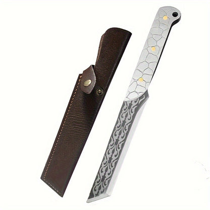 1 Pc Outdoor Bone Chopper Tactical Knife - Multi-Purpose for Survival, Kitchen, Fruit, Steak, and Rope Cutting