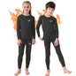 4 Pcs Youngsters' Warm Winter Underwear Set - Long Sleeve Top & Pants, Comfortable and Cozy