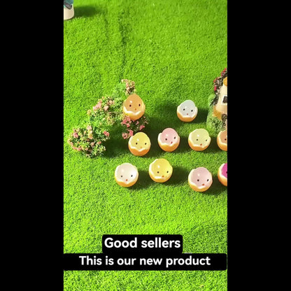 Luminous Mini Chicken Figurine: Resin Eggshell Design for DIY Micro Landscapes, Halloween, and Christmas Decorations - Hiccupzz