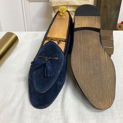 Suede Slip On Fashion Loafers - Hiccupzz