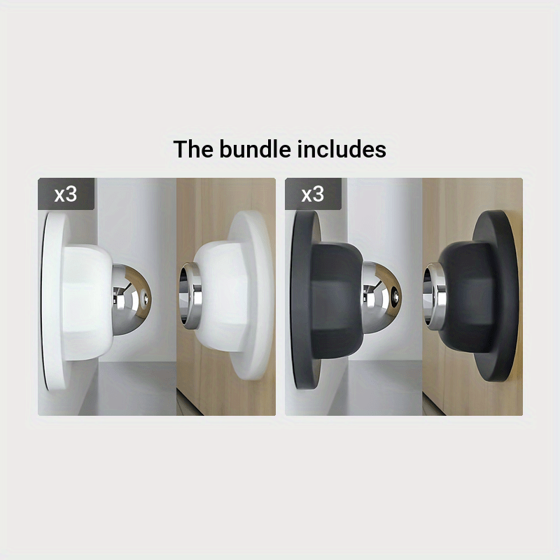 1 Pc Premium Magnetic Door Stopper - Strong Hold, No Drilling, Wall & Floor Mounting