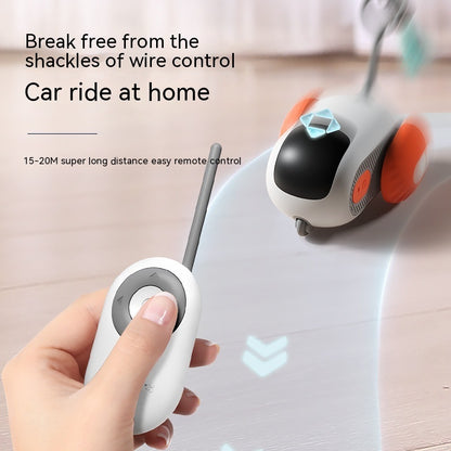 Remote Control Interactive Cat Car Toy USB Charging Chasing Automatic Self-moving Remote Smart Control Car Interactive Cat Toy Pet Products - Hiccupzz