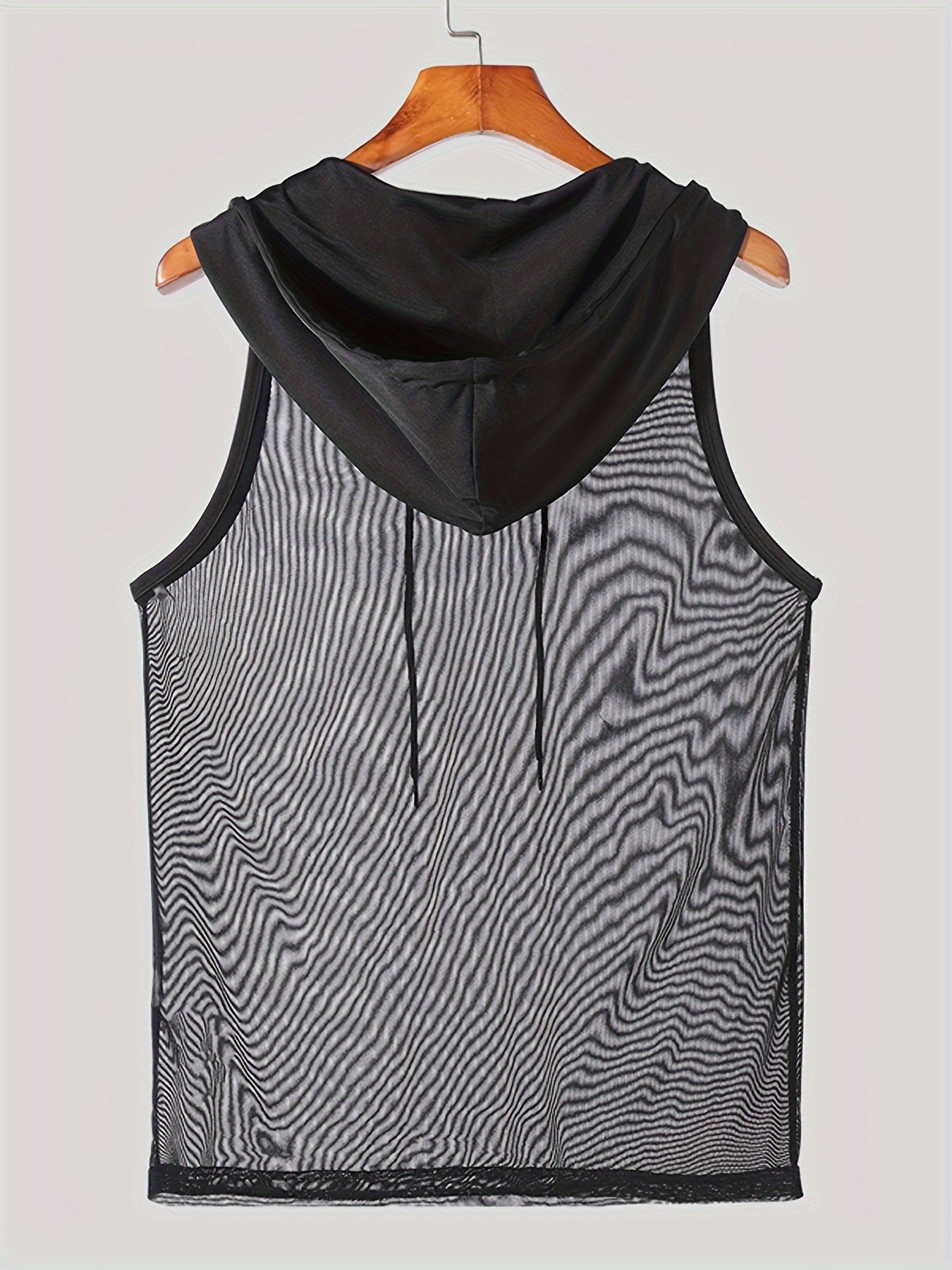 Men's Quick-Dry Hooded Gym Tank Top - Moisture-Wicking Athletic Sleeveless Shirt