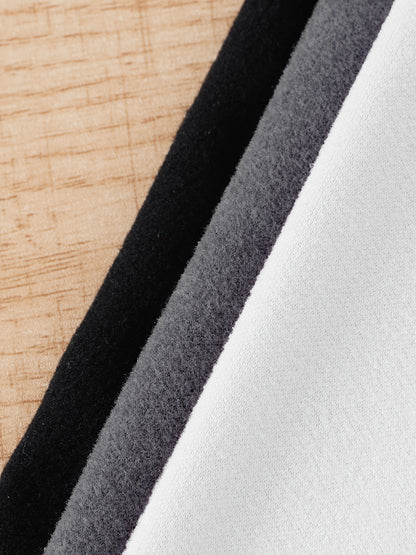 9 Pcs girls' velvet thermal leggings set, solid color, high stretch, comfortable warm pants - Hiccupzz