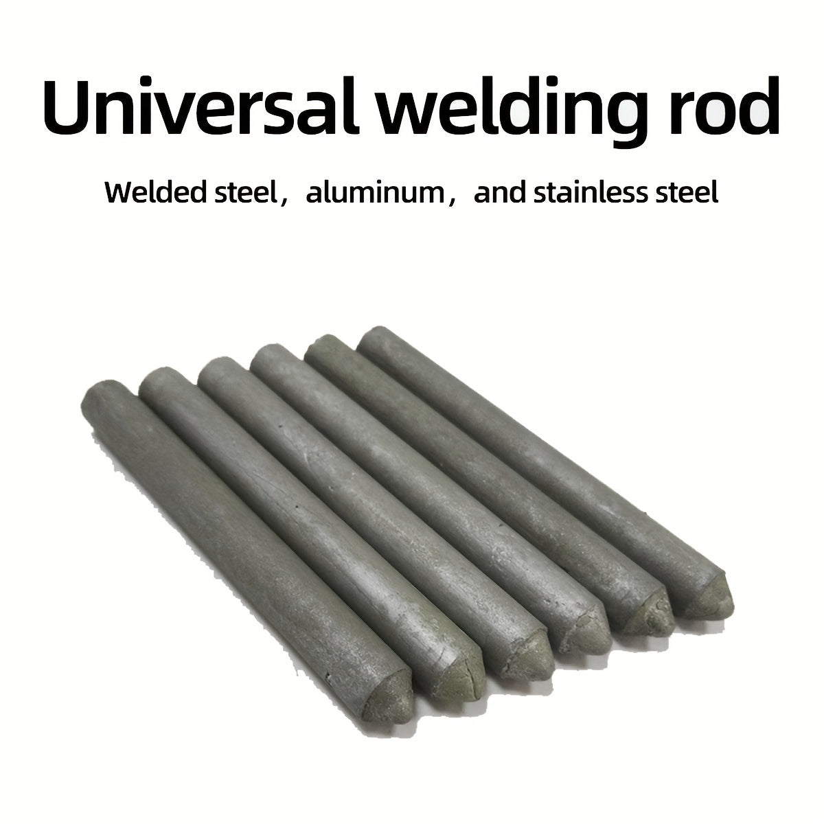 6 Pcs Easy-Melt Low Temp Welding Rods for Water Tanks & Pipes - Versatile, Quick-Fuse Powder Core Sticks for Stainless Steel, Copper, Iron, Aluminum