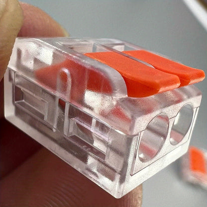 75 Pcs Electrical Quick Connector Assortment Kit - Lever Wire Nut Connectors (28-12 AWG), Push-in Terminals (2/3/4 Ports), Mini Fast Wire Connectors, Cable Termination, 0.4-6.0mm