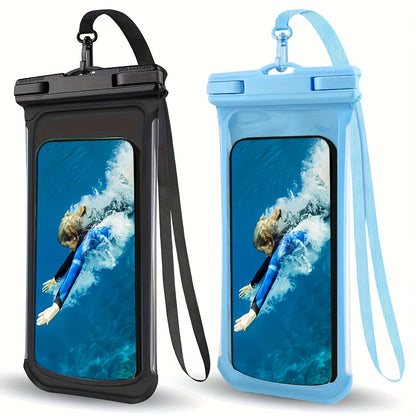 Waterproof Phone Pouch – 3D Design, Clear Dry Bag for 8-Inch Smartphones with Neck Strap - Hiccupzz