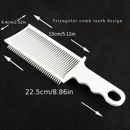 1 Pc Professional Hair Fading Comb, Heat Resistant Flat Top Clipper for Precise Gradients & Styling