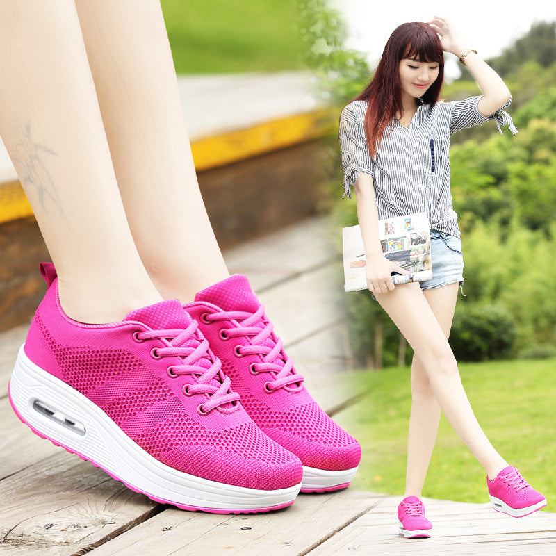 Fly Woven Mesh Breathable Sports Casual Shoes