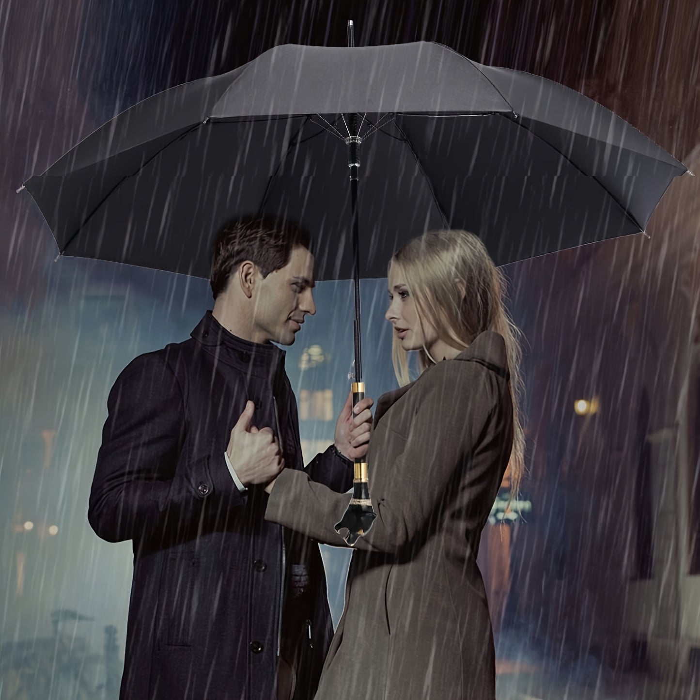 Premium British Style Long Handle Umbrella - Waterproof