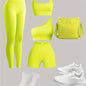 Women's 4-Piece Yoga Set, Sport Athletic Leggings, Sports Bra, Shorts, Fitness Gear For Gym And Outdoor Exercise (without Accesories) - Hiccupzz