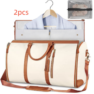 Large-Capacity Waterproof Travel Duffle Bag for Women – Foldable Clothes Tote