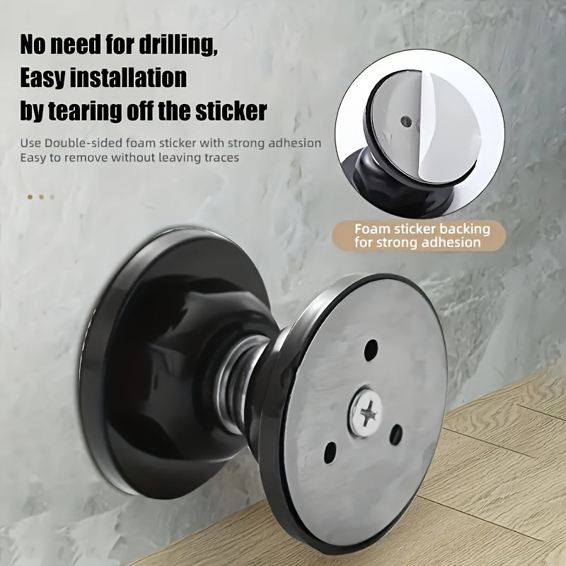 1 Pc Premium Magnetic Door Stopper - Strong Hold, No Drilling, Wall & Floor Mounting