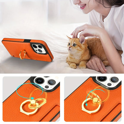 Shockproof PU Leather Wallet Case with Kickstand and Card Slots for iPhone 11-15 Pro Max - Magnetic Clasp and Protective Design - Hiccupzz