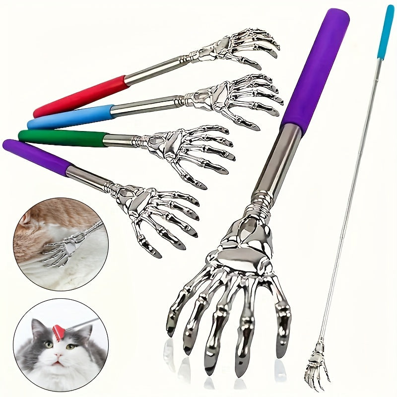 Skeleton Hand Massage Wand: Spooky Halloween Toy for Pranks and Pet Entertainment (Ages 14+)