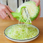 Multi-Functional Vegetable Slicer, Shredder & Peeler - Metal & Plastic Salad Cutter for Cabbage, Lettuce, Carrots - Hiccupzz