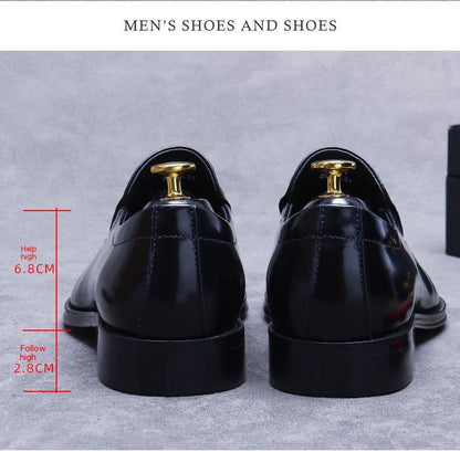 Business Formal Wear Shoes Cowhide Men's Office Shoes - Hiccupzz