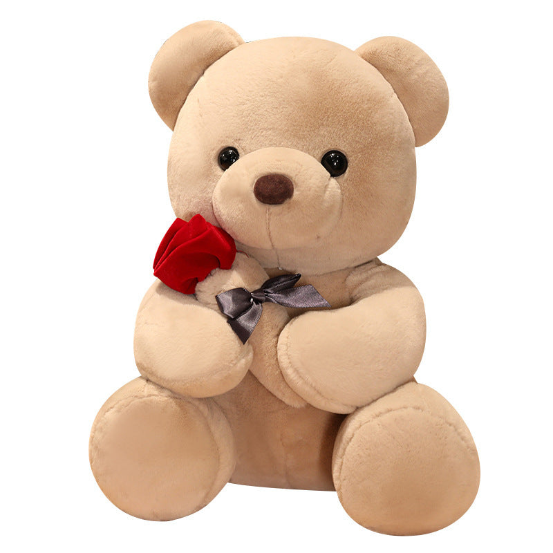 23-45cm New Lovely Hug Roses Teddy Bear Plush Pillow Stuffed Soft Animal Dolls