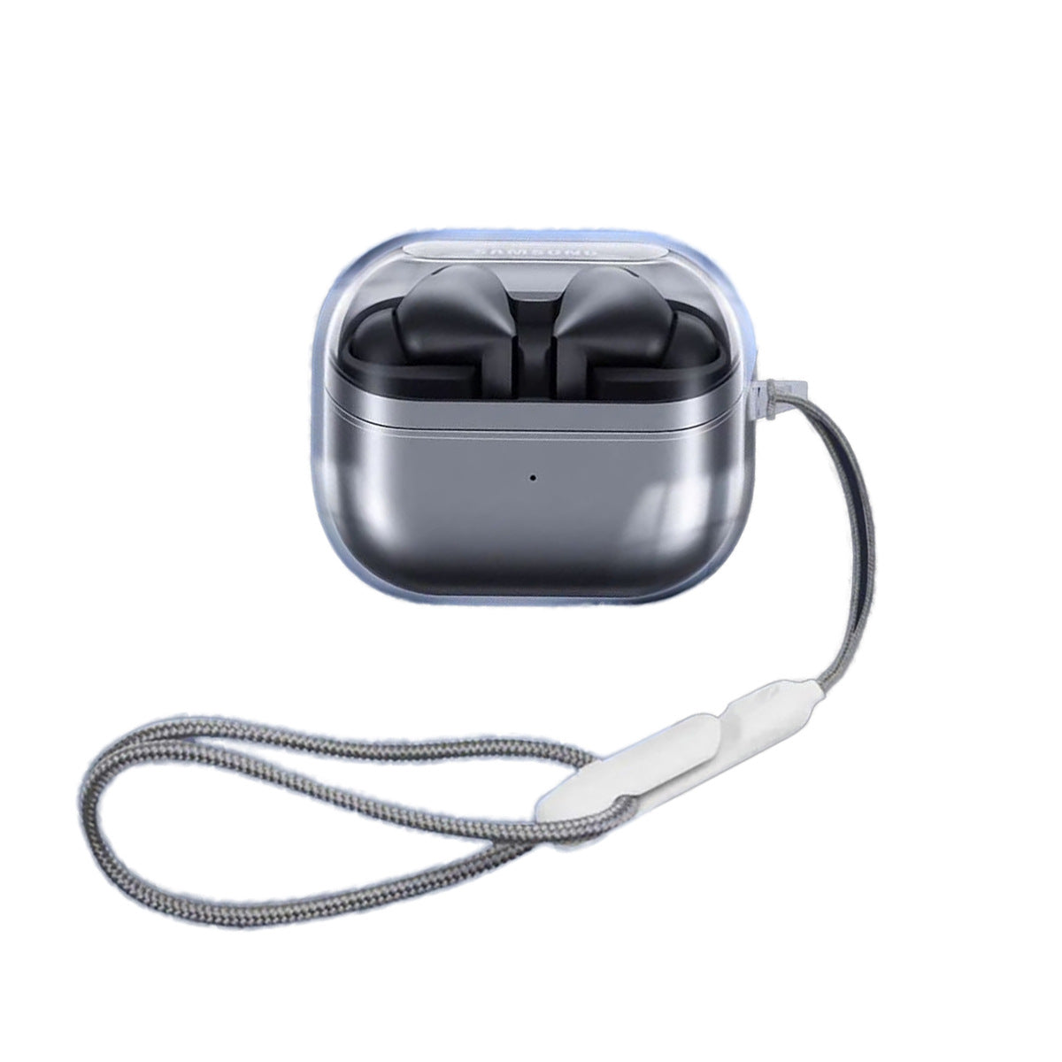 Transparent Anti Drop Earphone Protective Case With Mountain Buckle