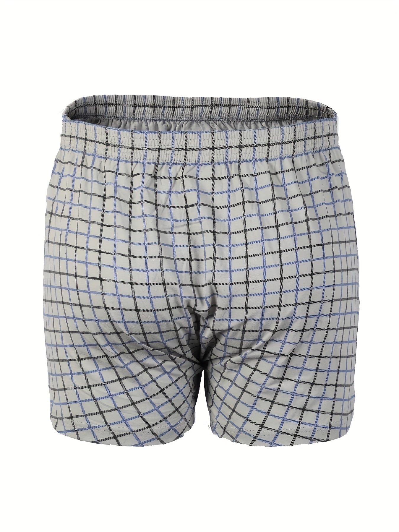 Men's cotton Comfortable Plaid Boxers Underwear