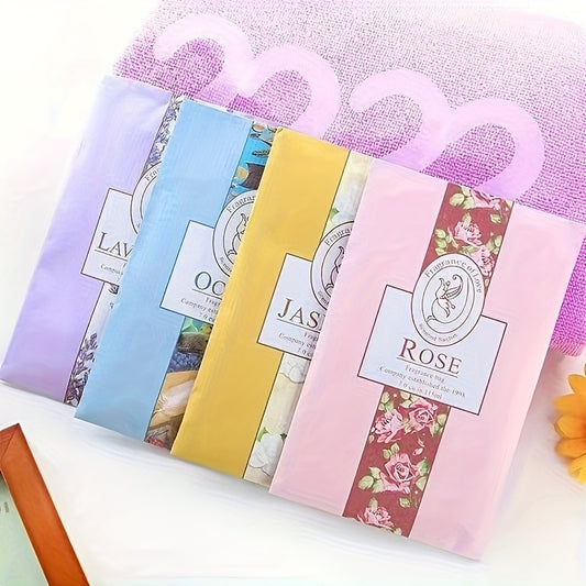 4pcs Lavender Fragrance Bag, Wardrobe Fragrance Bag, Long-lasting Flowy Fragrance, Small Fragrance Bag, Fresh Bedroom Room Decor