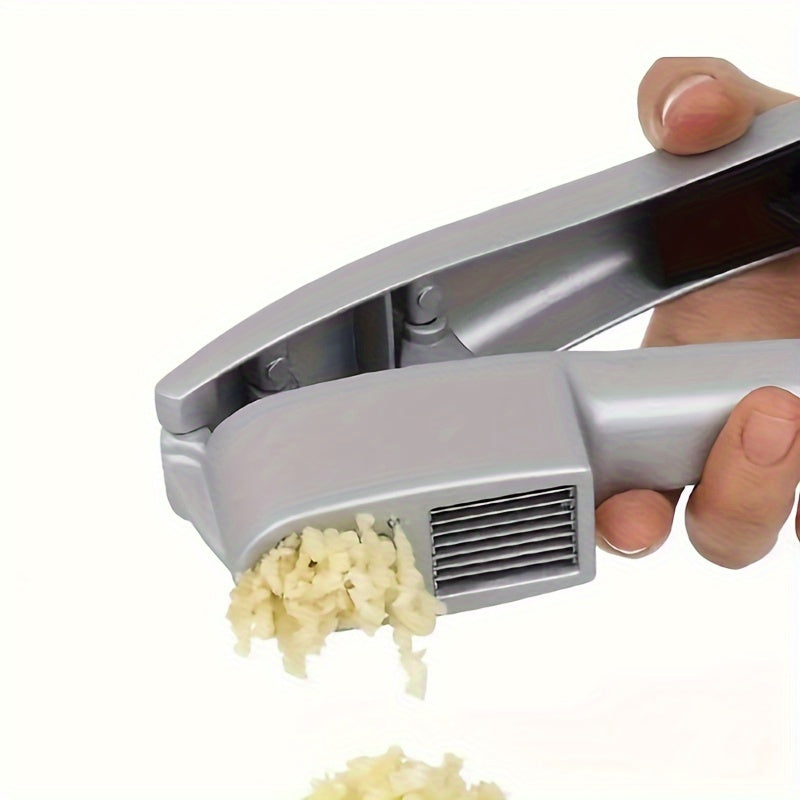 1 Pc Aluminum Alloy Garlic Press - Manual Mincer and Crusher, No Electricity Required, Kitchen Gadget Tool