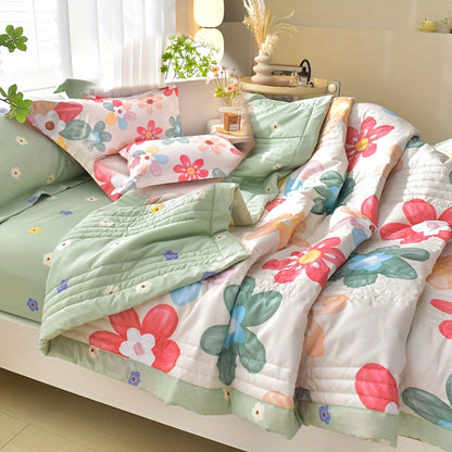 3 Pcs Skin-friendly Summer Cooling Quilt Set, Soft And Comfortable Quilt For All Seasons - Hiccupzz