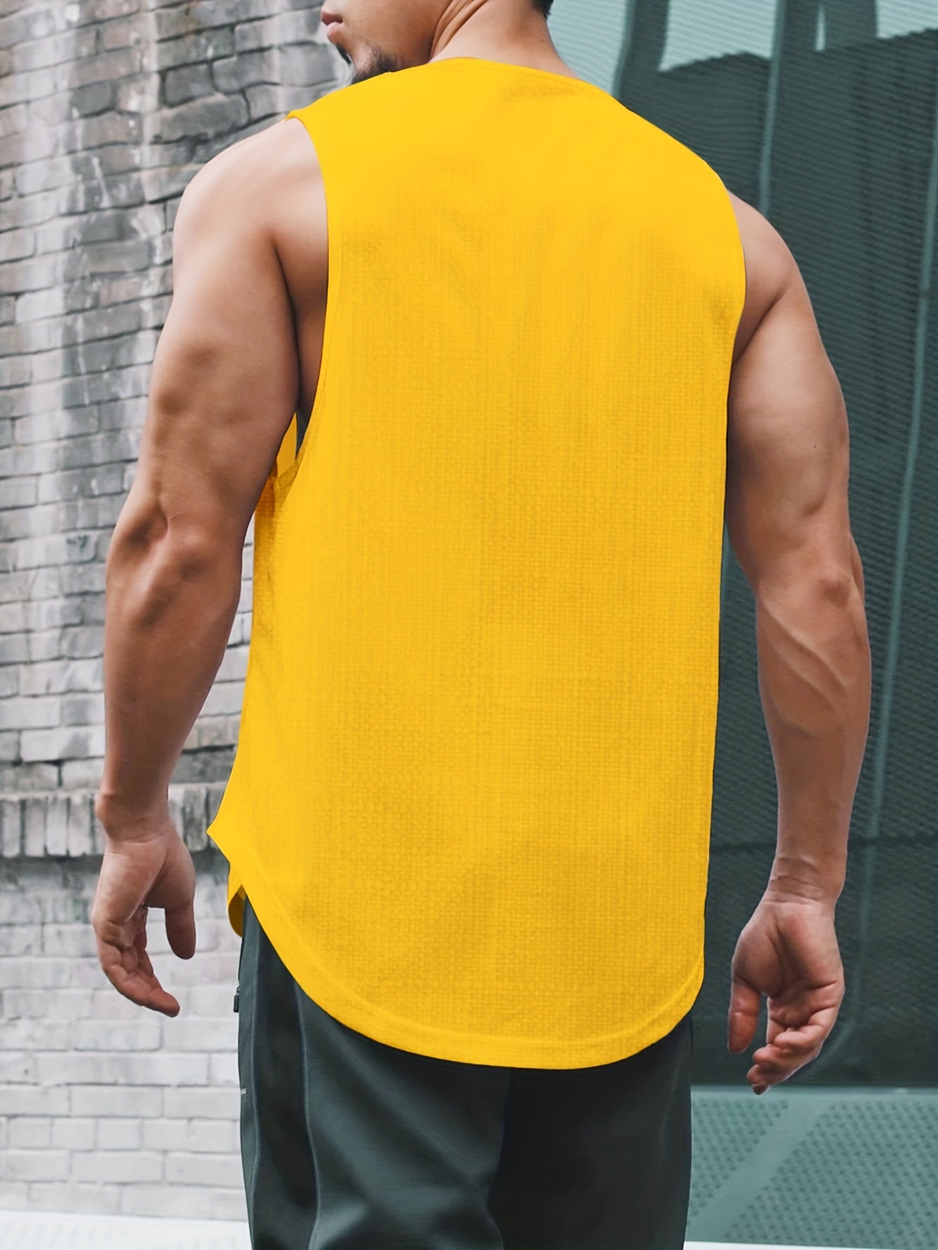 Men's Casual Bottoming Fitness Training Sports White Vest For Summer