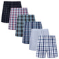 JupiterSecret Men's Woven Boxer Shorts - 6/10-Pack, Elastic Waistband, Random Colors - Hiccupzz