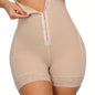 Women's Plus Simple Shapewear Shorts, Plus Size Contrast Lace Trim Front Closure Butt Lifting Thigh Slimmer Body Shaper - Hiccupzz